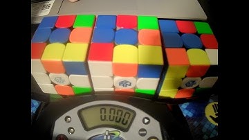 3 cube relay. (55.69) seconds!!