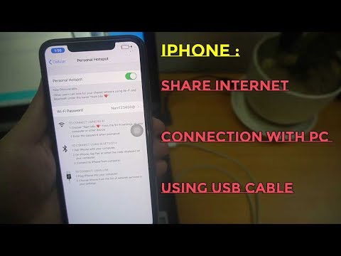 Share Internet From iphone X/XS Max to PC via USB cable