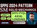 SM UNIT 1 LEC 3 | SPPU PYQs AXIAL LOAD | SOLID MECHANICS | SPPU 2024 PATTERN