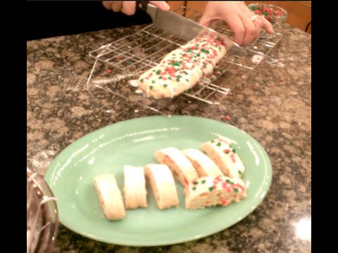 Nonnie Annette Bakes Cherry Nut Loaf (Italian Christmas Cookies)