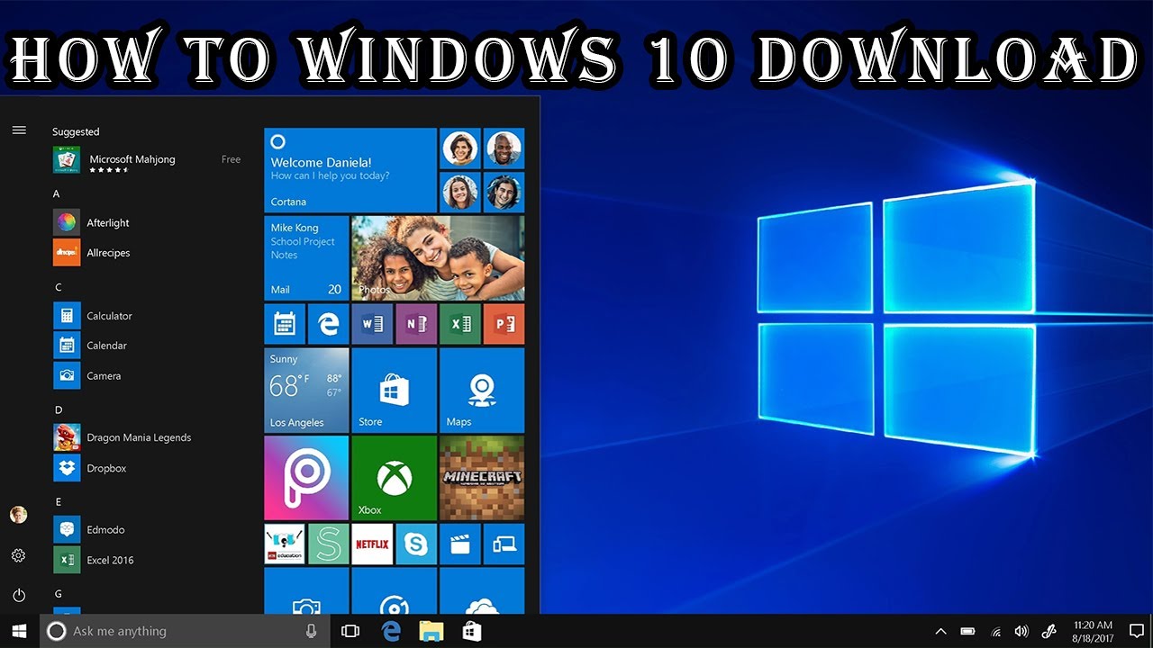 How to Download Windows 10 Free windows 10 Download Free Windows