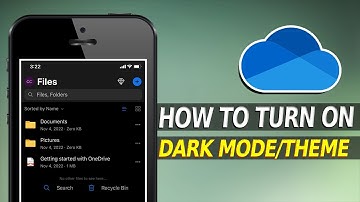 How to Enable Dark Mode on Microsoft OneDrive| iPhone and iPad