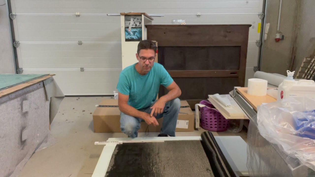 Fahrradwohnwagen im Rucksackformat - Bodenplatte mit Carbon laminieren #8