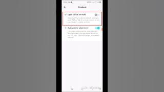 How to Open Tiktok in Mute | Mute Tiktok Volume When You Open App  2023) #shortsvideo  #ayanofficial