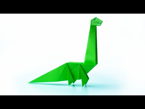 How To Make an Origami Dinosaur | Paper Craft