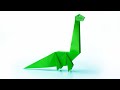 How to make an origami dinosaur  paper craft