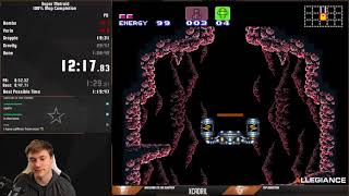 Super Metroid 100% Map Completion 1:20:40 (Previous WR)
