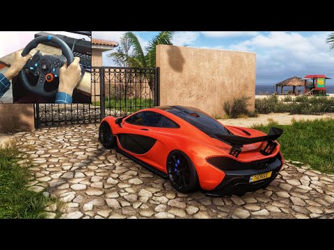 900HP McLaren P1 | Forza Horizon 5 | Logitech g29 gameplay