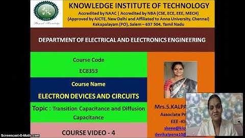 EDC U1 L2 V1-Transition and Diffusion capacitance