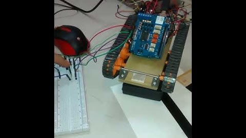 Tiny caterpillar tank   arduino motor shield
