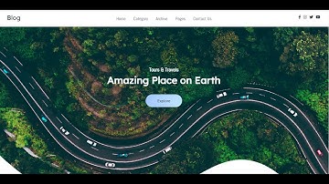 How To Make a Professional Blog Website | HTML and CSS #javascript