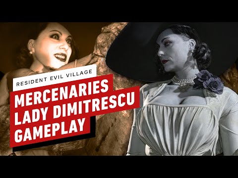 Resident Evil Village: Mercenaries Lady Dimitrescu Gameplay