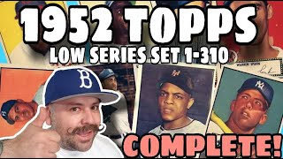 Complete 1952 Topps Low Series Vintage Baseball Cards
