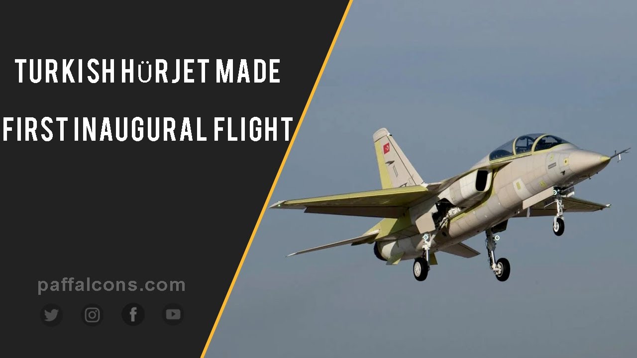 Turkish HÜRJET advanced trainer made Its First Inaugural flight