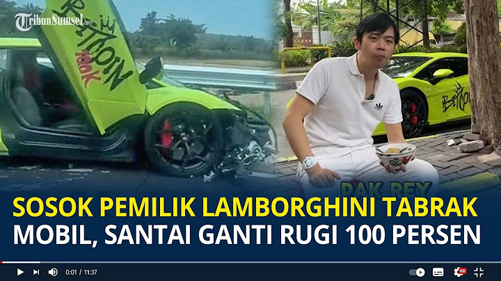 Sosok Pemilik Lamborghini Revuelto yang Tabrak Mobil, Santai Ganti Rugi 100 Persen
