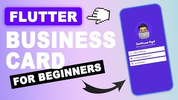 Create Business Card App using flutter