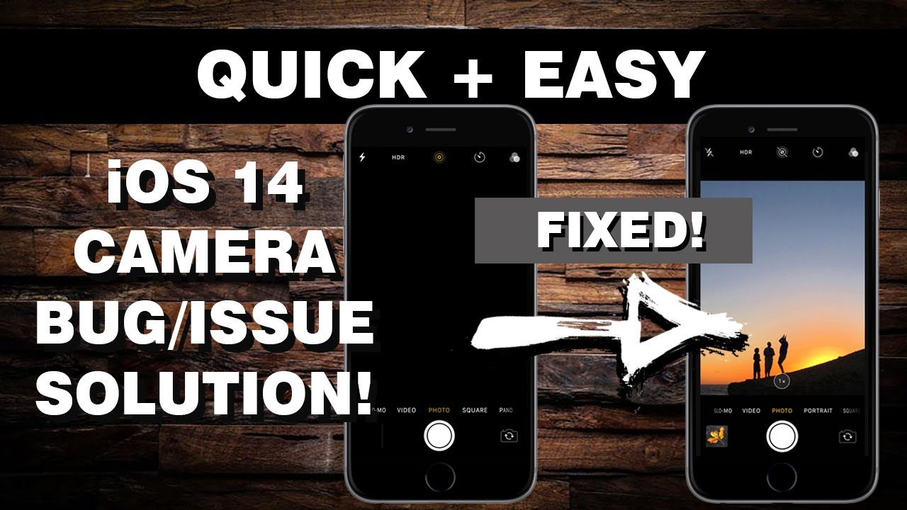 How to Fix iOS 14 Black Screen Camera Issue/bug TAGALOG YouTube