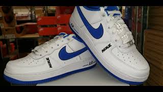 Nike Air Force 1 Low LV8 White Game Royal (GS)