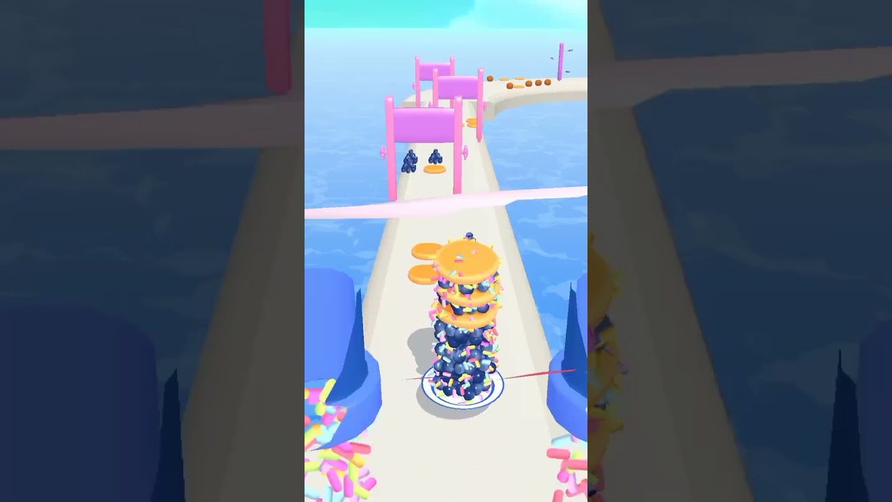 Pancake Run gameplay walkthrough (AndroidiOS games) (All level)36|