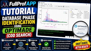 FullProfAPP Tutorial: Database Phase Identification Using OPTIMADE (COD Search)