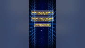 COUNT vs COUNTA vs COUNTBLANK vs COUNTIF  #trending #excel #viralvideo #exceltips #ytshorts #shorts