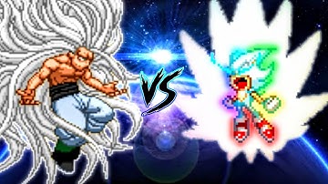 Goku SSJ Infinity Ultra Instinct OP VS Sonic Chaos V3 OP (all form) in Jump Force Mugen