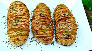 HASSELBACK POTATOES Recipe  How to make Crispy Good Baked Potatoes