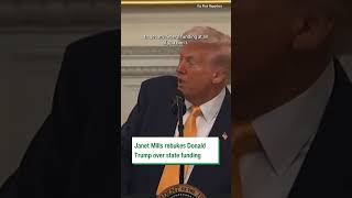 Janet Mills gets into heated exchange with Trump at White House event