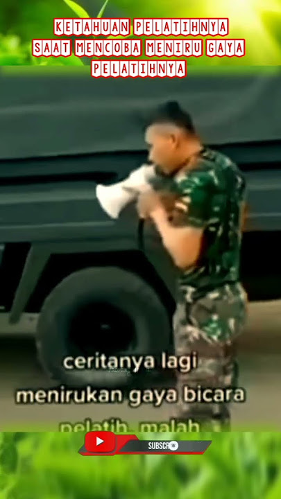 Terciduk saat menirukan gaya pelatihnya 😂 #abdinegara #tniad #shortvideo #raider #sniper