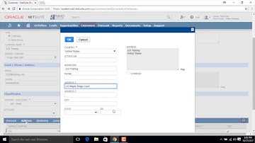 NetSuite - Create a Customer