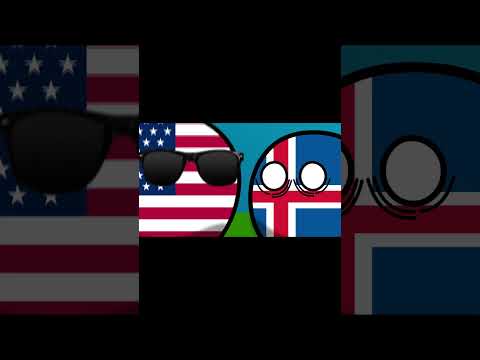 Исландия. Анимация Countryballs #shorts