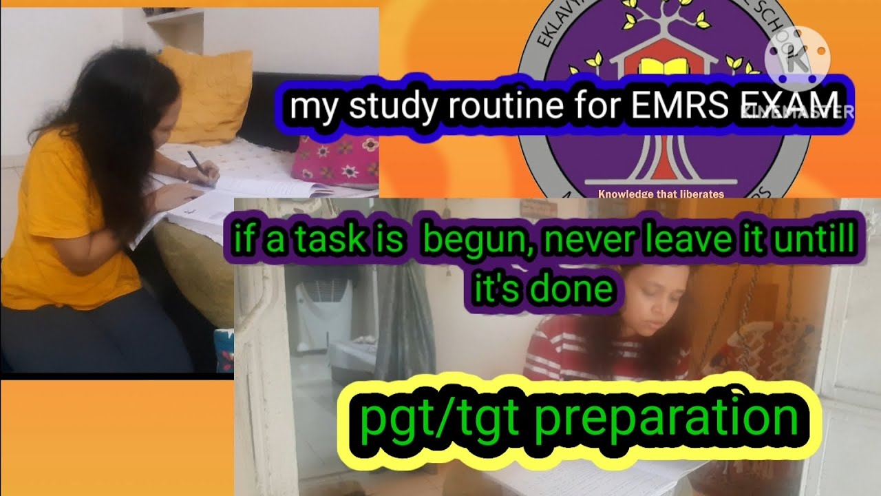 Emrs Class Routine Day 2 & 3 of my Daily study routine | EMRS PGT/TGT exam preparation # ...