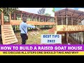 Goat Farming; How To Construct a Modern Goat House in 2022