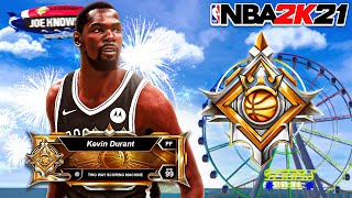 This LEGEND KEVIN DURANT BUILD is the RAREST BUILD in NBA 2K21...