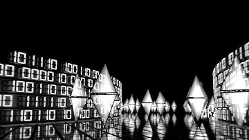 Fantasy Ethereum Animation (grayscale) made with Blender