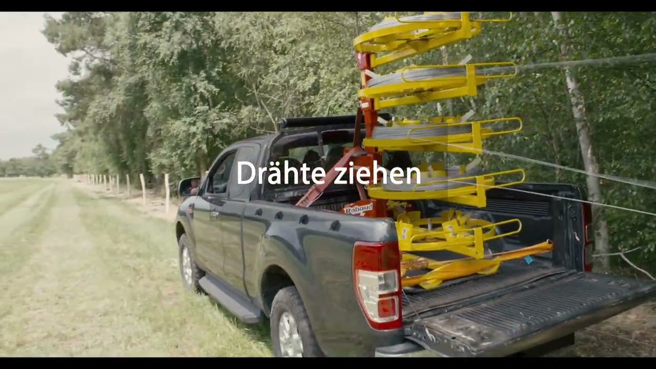 Zaundraht abrollen einfach gemacht für den Herdenschutz