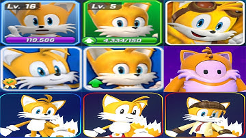 Sonic Forces, Dash, Boom vs Roblox Sonic Speed Simulator vs Fall Guys All My 9 Tails the Fox Skins