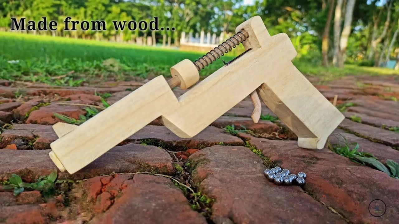 how to make wooden gun । easy way to make slingshot । diy powerful slingshot YouTube