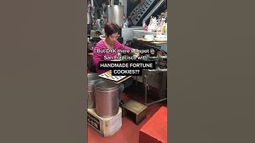 This is the only fortune cookie factory you can tour #sanfrancisco #fortunecookies #visitcalifornia