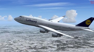 PMDG 747-400 V3 Lufthansa Taxi and Takeoff Philadelphia KPHL