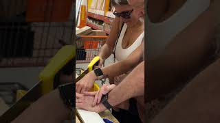 Learn to cut my own wood!! #youtubeshorts #viral #diy
