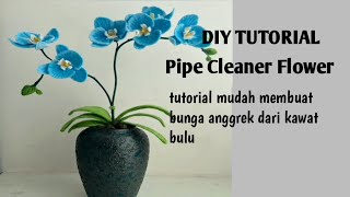 Tutorial membuat bunga anggrek dari kawat bulu (Orchid Flower Tutorial)