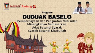 LIVE : Duduak Baselo - Peran Niniak Mamak dan Sumando Di Minangkabau