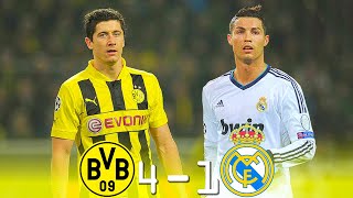 Borussia Dortmund 4 - 1 Real Madrid (Lewandowski Póker) ● Semifinal UCL 2013 | Highlights & Goals