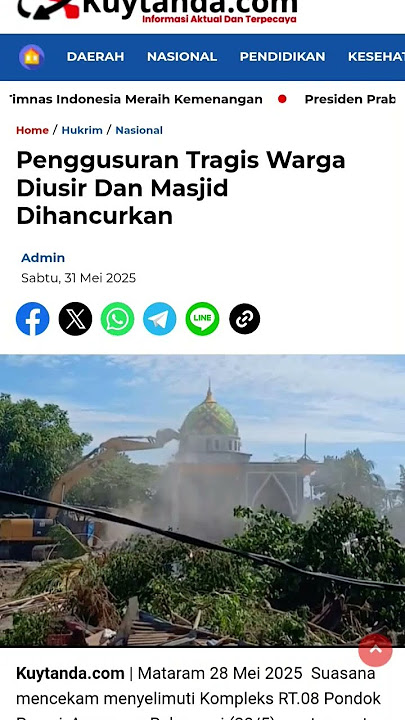 #beritaterkini #penghancuran #masjid #tangkap #oknum
