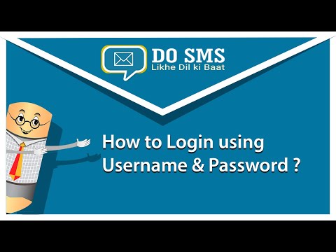 How to Login using Username and Password in DO SMS | VK SOFT