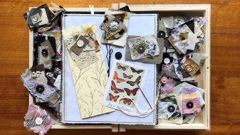 Fabric Scraps Project - DIY - Ephemera for Junk Journals PART 6