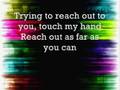 Touch My Hand lyrics (David Archuleta)