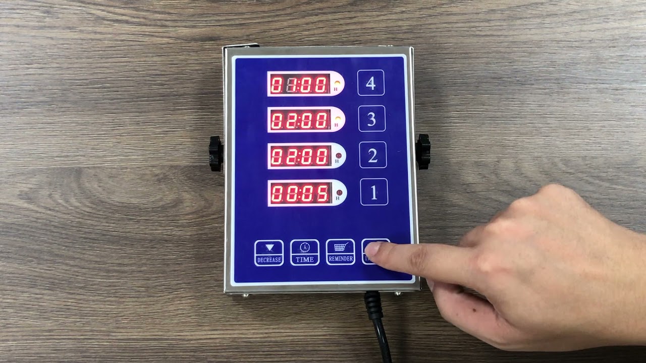 Yoost Timer YOOYIST commercial kitchen timer 4 channels - YouTube