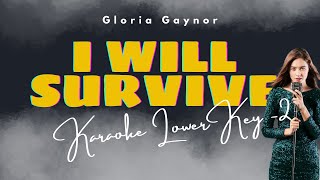Download lagu Gloria Gaynor - I Will Survive Karaoke Lower Key Female -2